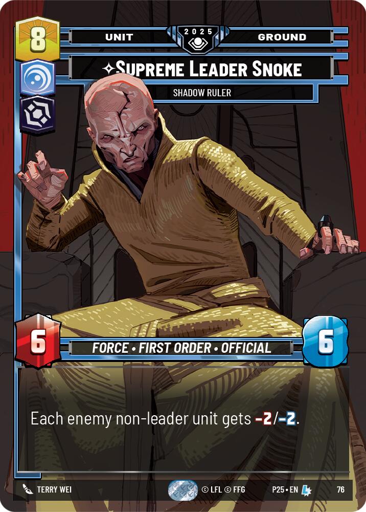 Supreme Leader Snoke (76) - Shadow Ruler (76) [Organized Play Promos] | Exor Games New Glasgow
