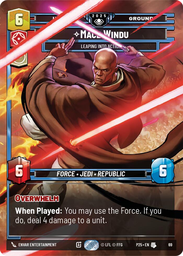 Mace Windu (69) - Leaping into Action (69) [Organized Play Promos] | Exor Games New Glasgow