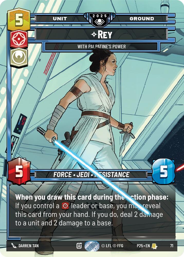 Rey (71) - With Palpatine's Power (71) [Organized Play Promos] | Exor Games New Glasgow