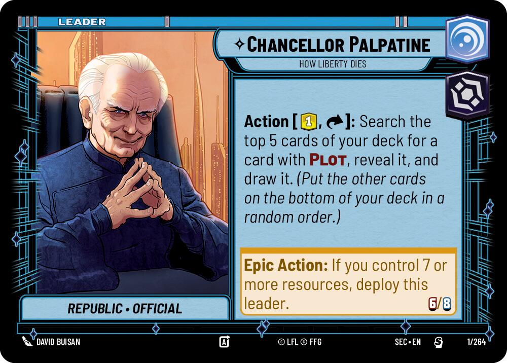 Chancellor Palpatine (1/264) - How Liberty Dies (1/264) [Secrets of Power] | Exor Games New Glasgow