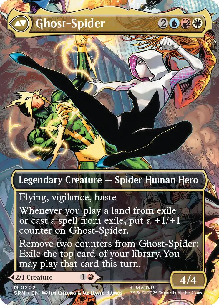 Gwen Stacy (0202) (Borderless) [Marvel's Spider-Man] | Exor Games New Glasgow