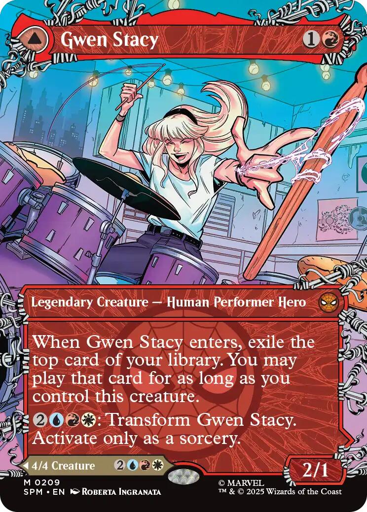 Gwen Stacy (0209) (Borderless) [Marvel's Spider-Man] | Exor Games New Glasgow