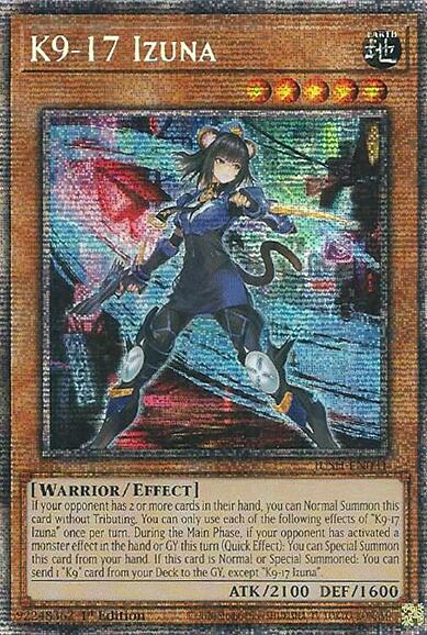 K9-17 Izuna (Starlight Rare) [JUSH-EN031] Starlight Rare | Exor Games New Glasgow