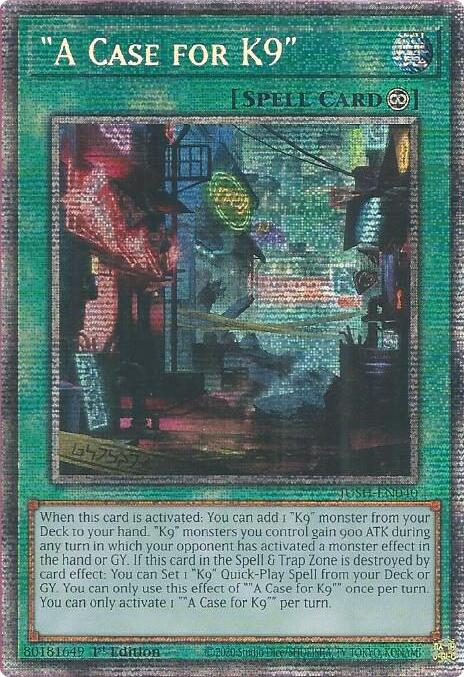 "A Case for K9" (Starlight Rare) [JUSH-EN040] Starlight Rare | Exor Games New Glasgow