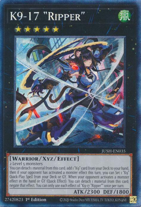 K9-17 "Ripper" (CR) [JUSH-EN035] Collector's Rare | Exor Games New Glasgow