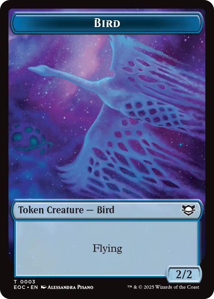 Bird // Pest Double-Sided Token [Edge of Eternities Commander Tokens] | Exor Games New Glasgow