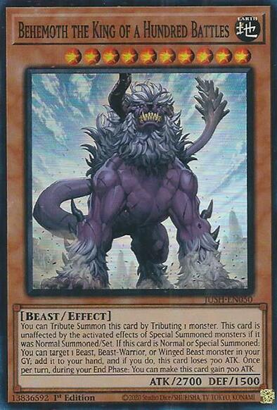 Behemoth the King of a Hundred Battles (Super Rare) [JUSH-EN050] Super Rare | Exor Games New Glasgow