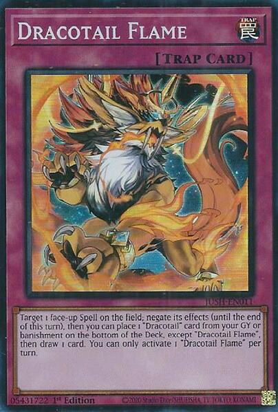 Dracotail Flame (Super Rare) [JUSH-EN011] Super Rare | Exor Games New Glasgow
