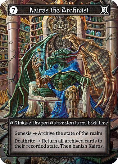 Kairos the Archivist (Foil) [Dragonlord] | Exor Games New Glasgow