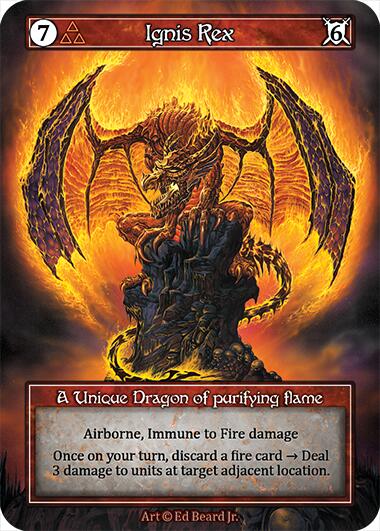 Ignis Rex (Foil) [Dragonlord] | Exor Games New Glasgow