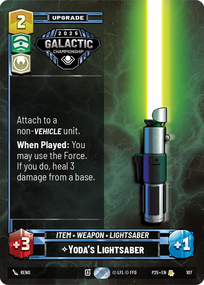 Yoda's Lightsaber (107) (107) [Organized Play Promos] | Exor Games New Glasgow