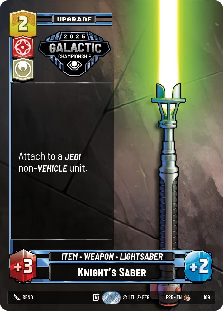 Knight's Saber (109) (109) [Organized Play Promos] | Exor Games New Glasgow