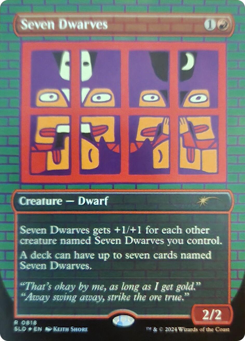 Seven Dwarves (0818) (Rainbow Foil) [Secret Lair Drop Series] | Exor Games New Glasgow