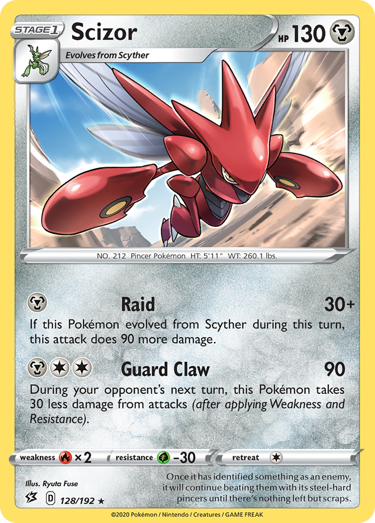 Scizor (128/192) [Sword & Shield: Rebel Clash] | Exor Games New Glasgow