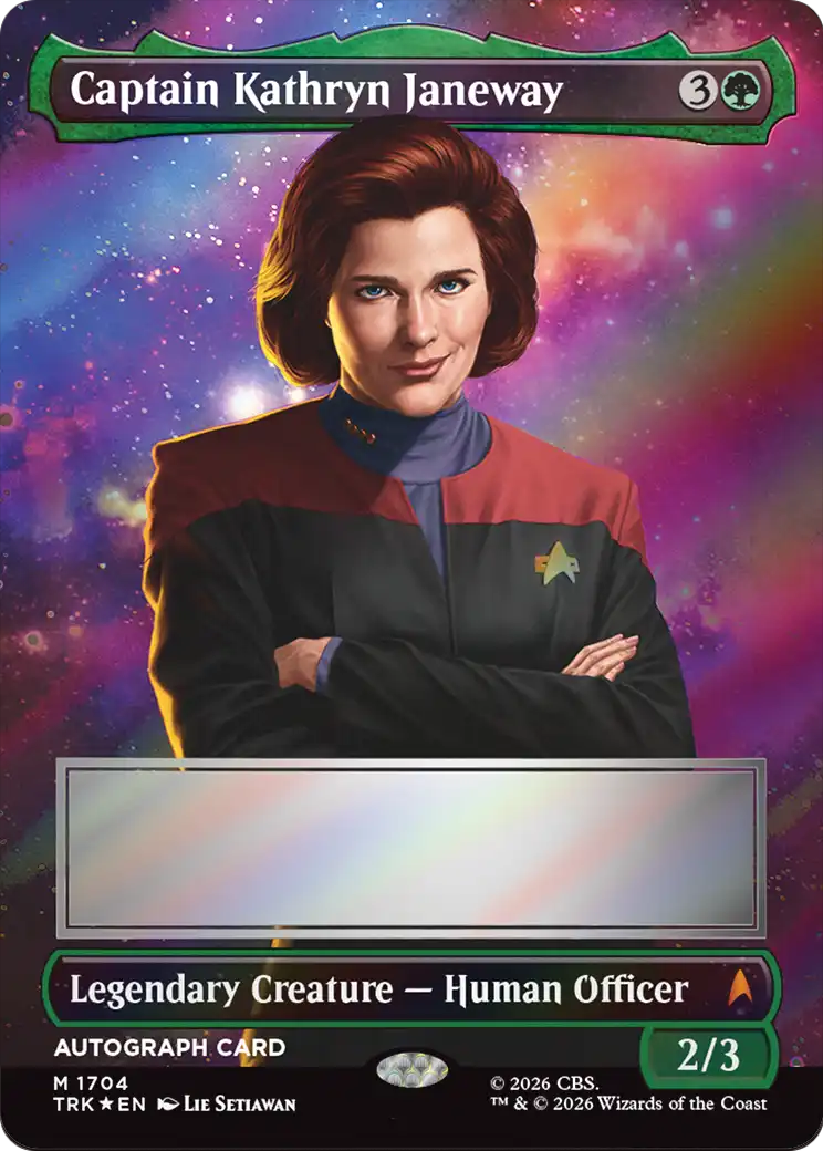 Captain Kathryn Janeway (Borderless) (Signed) [Star Trek] | Exor Games New Glasgow