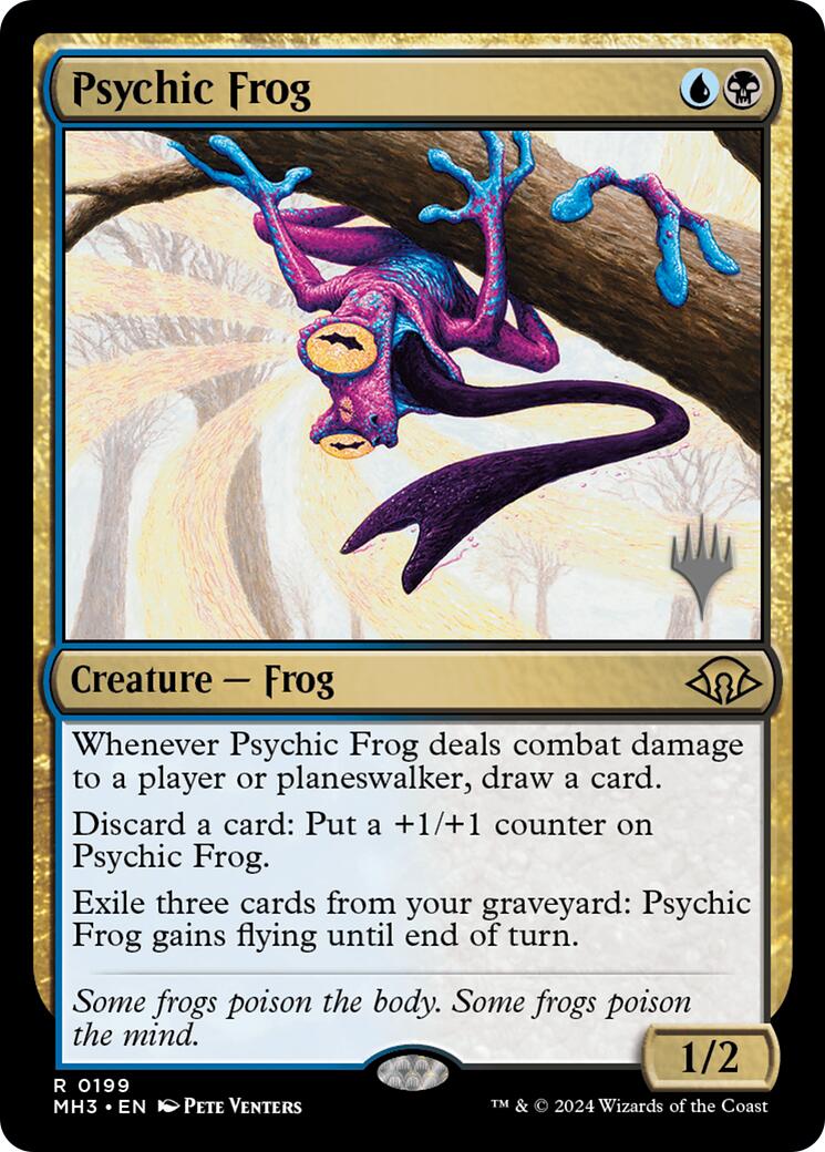 Psychic Frog [Edge of Eternities Promo Pack] | Exor Games New Glasgow