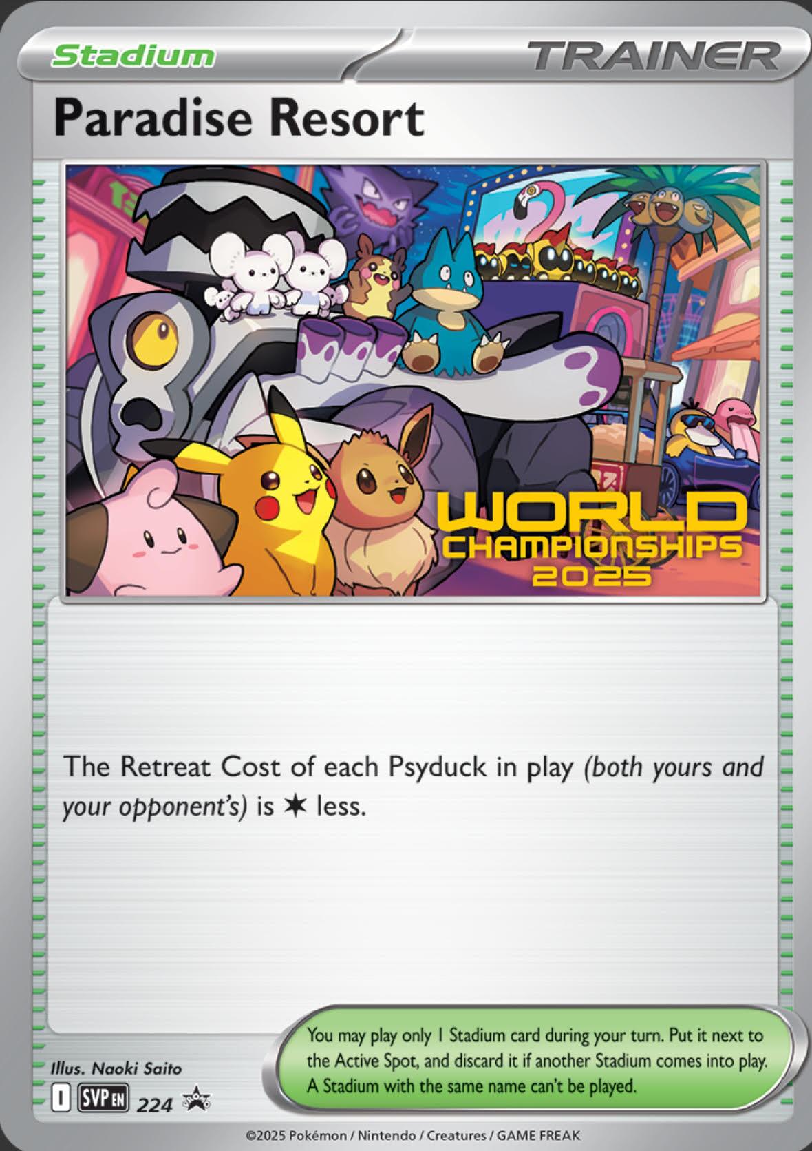 Paradise Resort (224) (World Championships 2025) [Scarlet & Violet: Black Star Promos] | Exor Games New Glasgow