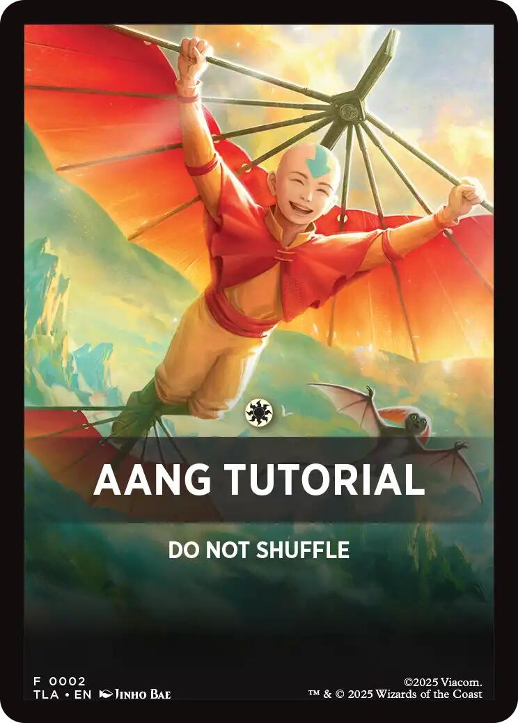 Aang Tutorial Theme Card [Avatar: The Last Airbender Tokens] | Exor Games New Glasgow