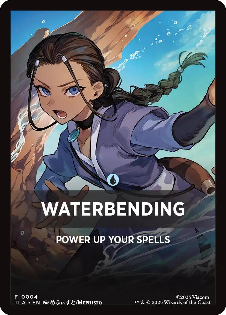 Waterbending Theme Card [Avatar: The Last Airbender Tokens] | Exor Games New Glasgow