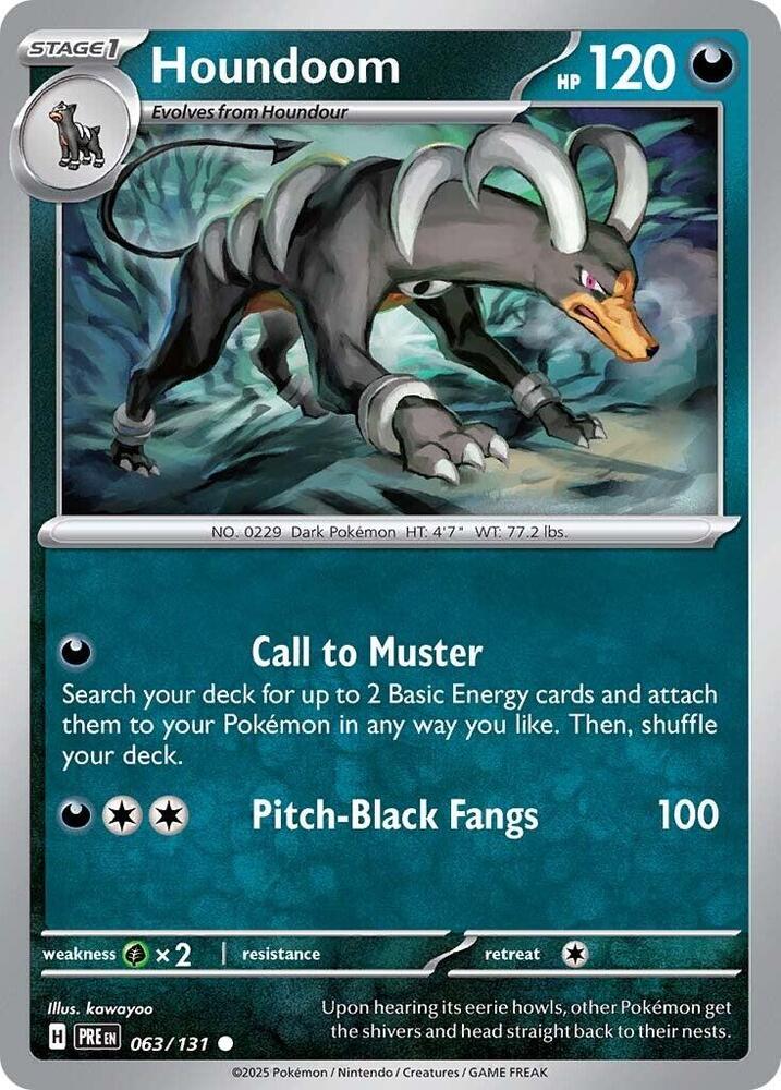 Houndoom (063/131) [Scarlet & Violet: Prismatic Evolutions] | Exor Games New Glasgow