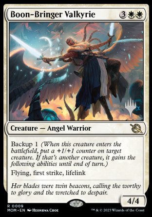 Boon-Bringer Valkyrie (Promo Pack) [March of the Machine Promos] | Exor Games New Glasgow