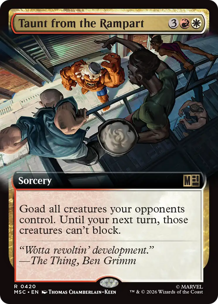 Taunt from the Rampart (Extended Art) [Marvel Super Heroes Commander] | Exor Games New Glasgow