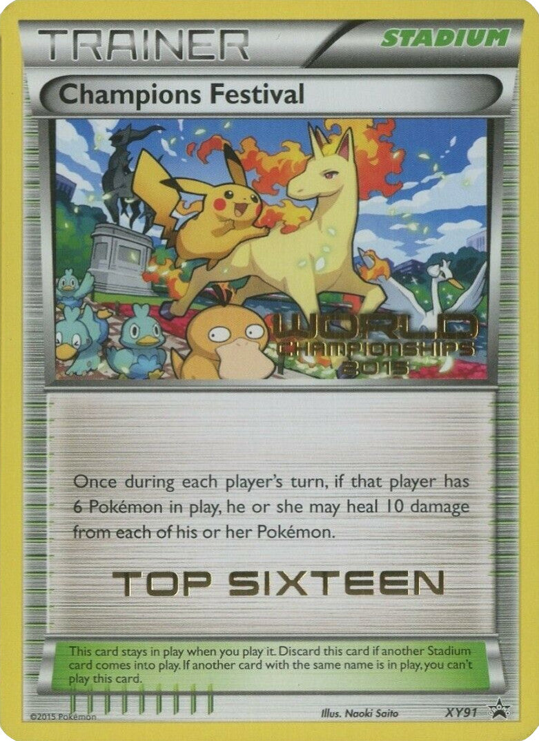 Champions Festival (XY91) (2015 Top Sixteen) [XY: Black Star Promos] | Exor Games New Glasgow