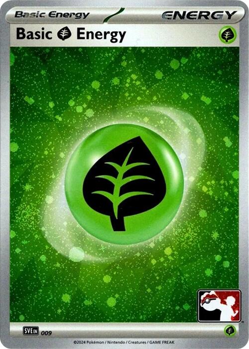 Basic Grass Energy (009) (Cosmos Holo) [Prize Pack Series Seven] | Exor Games New Glasgow