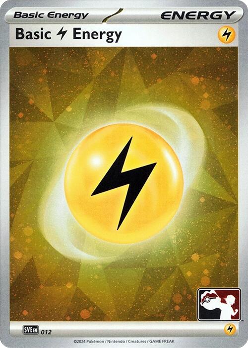 Basic Lightning Energy (012) (Cosmos Holo) [Prize Pack Series Seven] | Exor Games New Glasgow