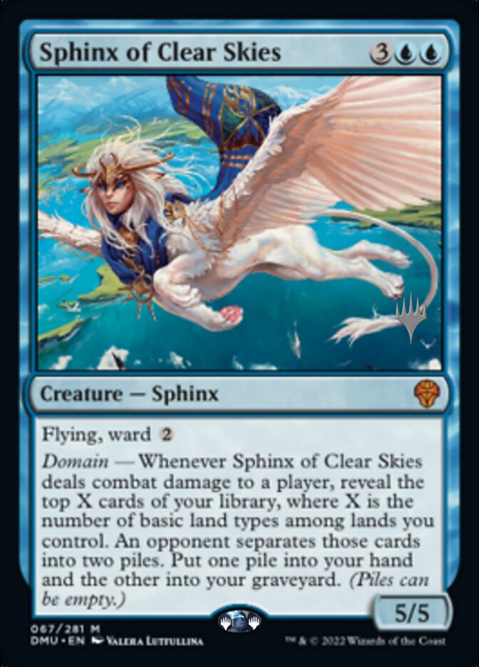 Sphinx of Clear Skies (Promo Pack) [Dominaria United Promos] | Exor Games New Glasgow