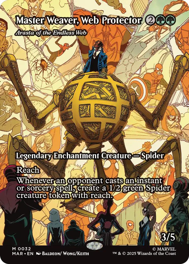 Master Weaver, Web Protector - Arasta of the Endless Web (Borderless) [Marvel's Spider-Man: Eternal-Legal] | Exor Games New Glasgow