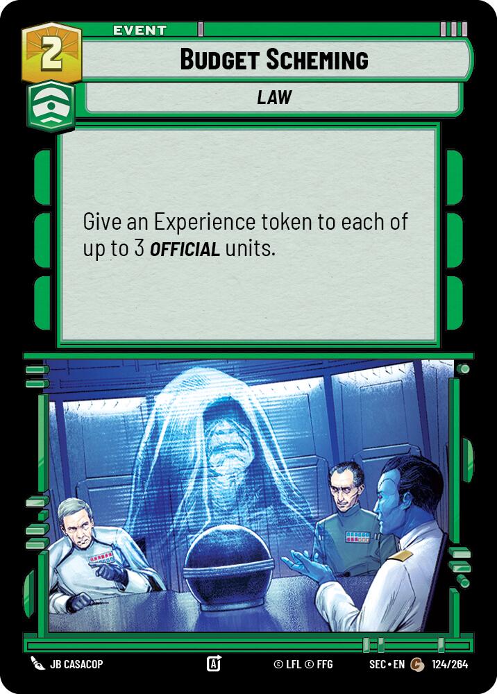Budget Scheming (124/264) (124/264) [Secrets of Power] | Exor Games New Glasgow