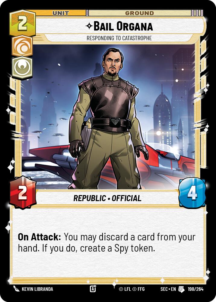 Bail Organa - Responding to Catastrophe (198/264) (198/264) [Secrets of Power] | Exor Games New Glasgow