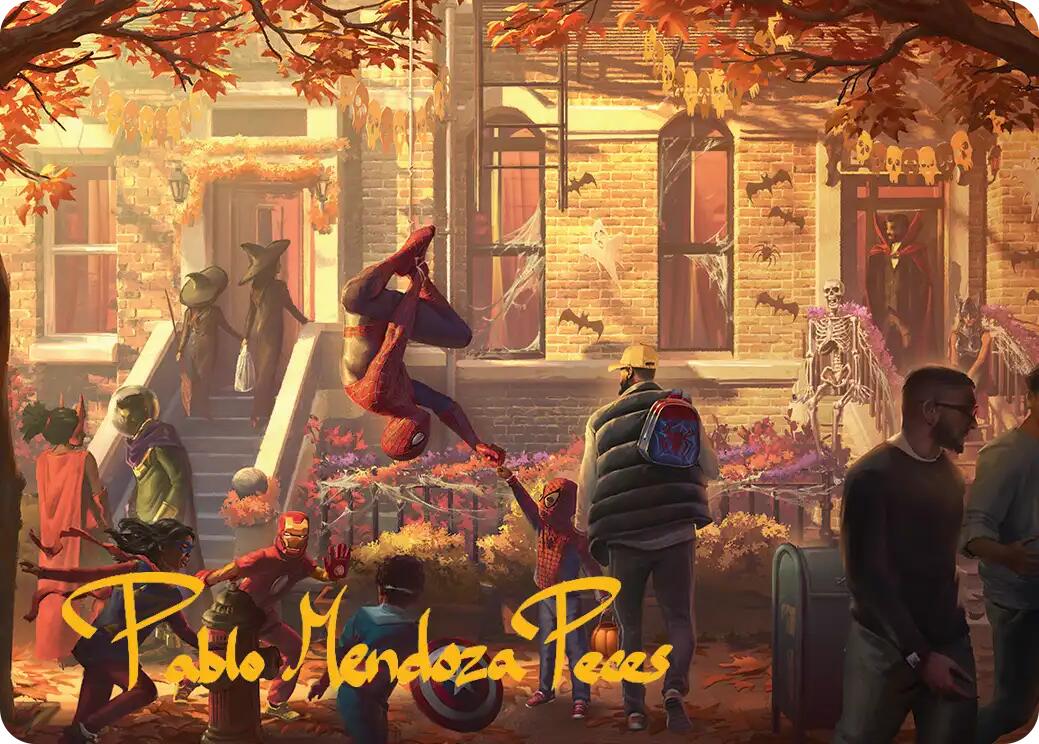 Friendly Neighborhood Art Card (Gold-Stamped Signature) [Marvel's Spider-Man Art Series] | Exor Games New Glasgow