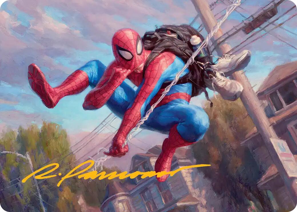 Spider-Man, Web-Slinger Art Card (Gold-Stamped Signature) [Marvel's Spider-Man Art Series] | Exor Games New Glasgow