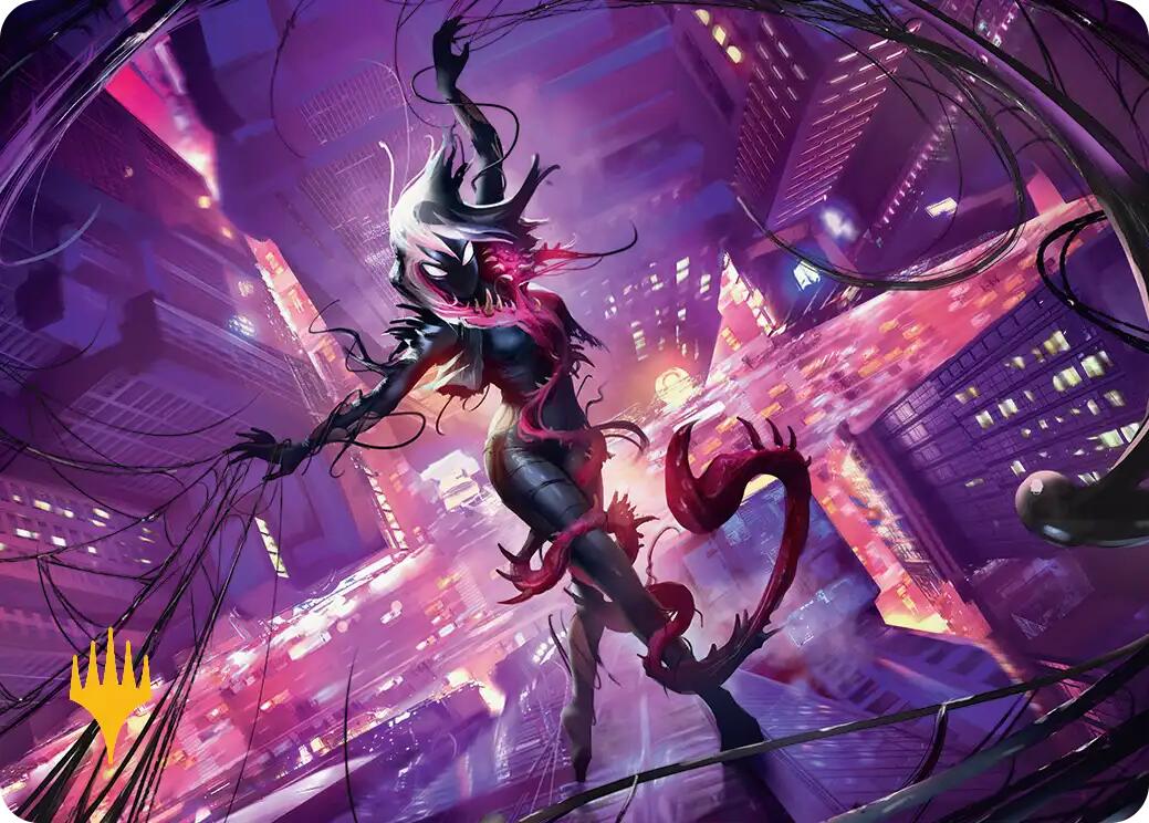 Gwenom, Remorseless Art Card (Gold-Stamped Planeswalker Symbol) [Marvel's Spider-Man Art Series] | Exor Games New Glasgow