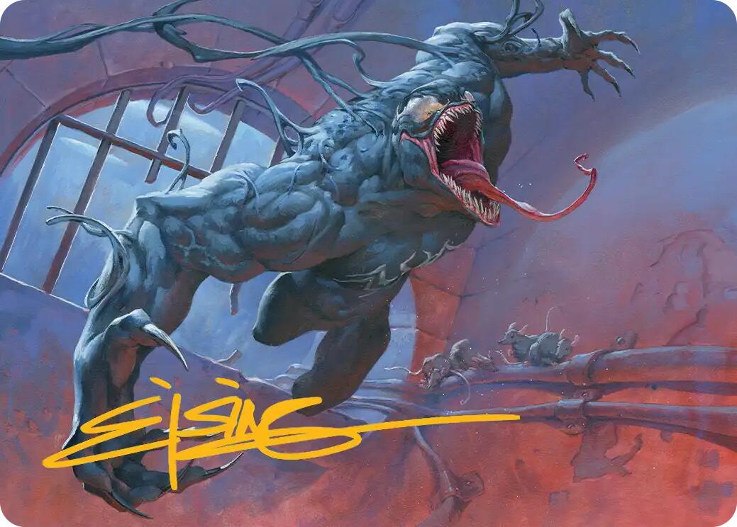 Venom, Evil Unleashed Art Card (Gold-Stamped Signature) [Marvel's Spider-Man Art Series] | Exor Games New Glasgow