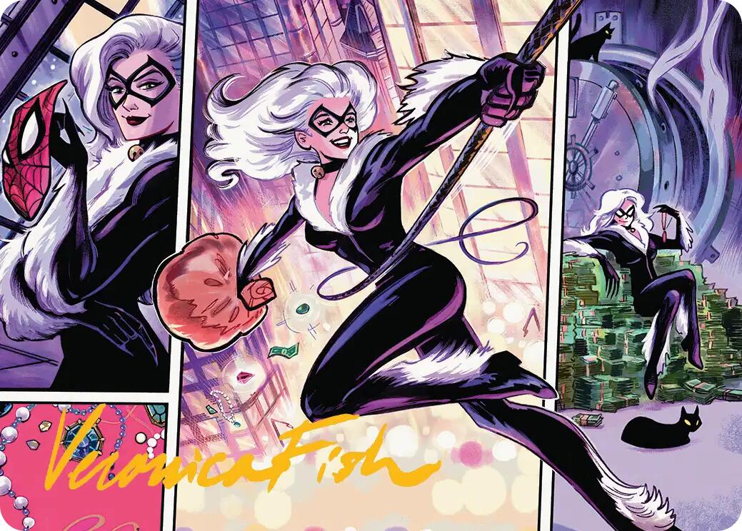 Black Cat, Cunning Thief Art Card (Gold-Stamped Signature) [Marvel's Spider-Man Art Series] | Exor Games New Glasgow
