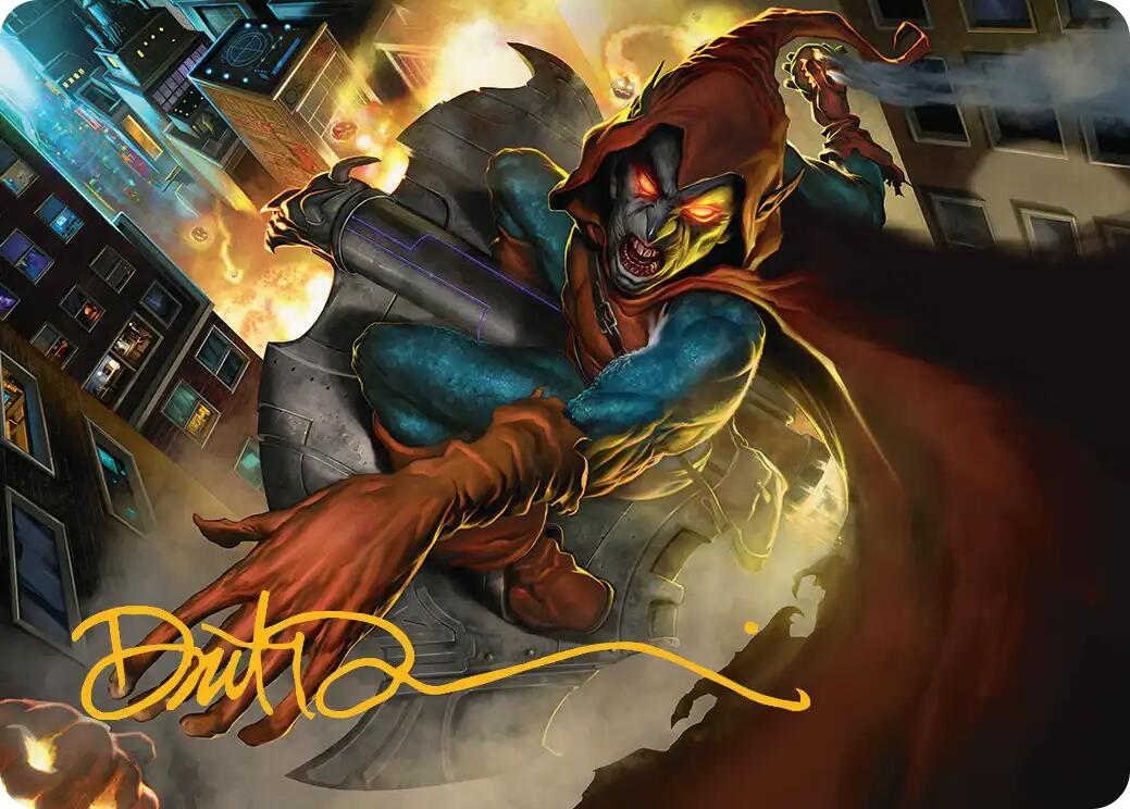 Hobgoblin, Mantled Marauder Art Card (Gold-Stamped Signature) [Marvel's Spider-Man Art Series] | Exor Games New Glasgow