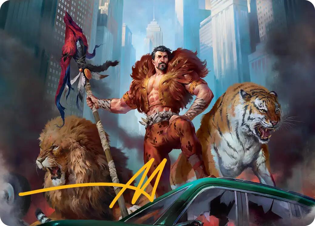 Kraven, Proud Predator Art Card (Gold-Stamped Signature) [Marvel's Spider-Man Art Series] | Exor Games New Glasgow