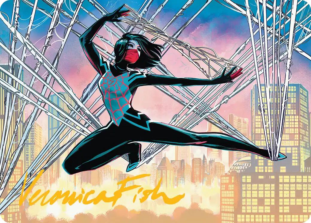 Silk, Web Weaver Art Card (39/54) (Gold-Stamped Signature) [Marvel's Spider-Man Art Series] | Exor Games New Glasgow