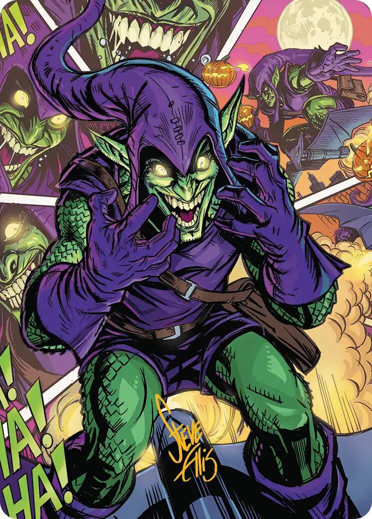 Green Goblin Art Card (49/54) (Gold-Stamped Signature) [Marvel's Spider-Man Art Series] | Exor Games New Glasgow