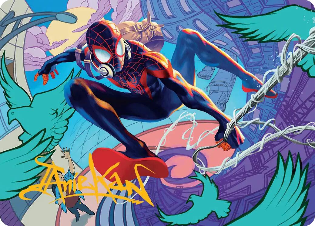 Spider-Man, Brooklyn Visionary Art Card (Gold-Stamped Signature) [Marvel's Spider-Man Art Series] | Exor Games New Glasgow