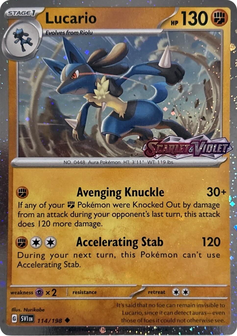 Lucario (114/198) (Scarely & Violet Stamp) [Miscellaneous Cards] | Exor Games New Glasgow