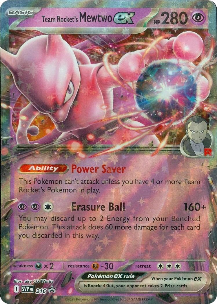 Team Rocket's Mewtwo ex (216) [Scarlet & Violet: Black Star Promos] | Exor Games New Glasgow