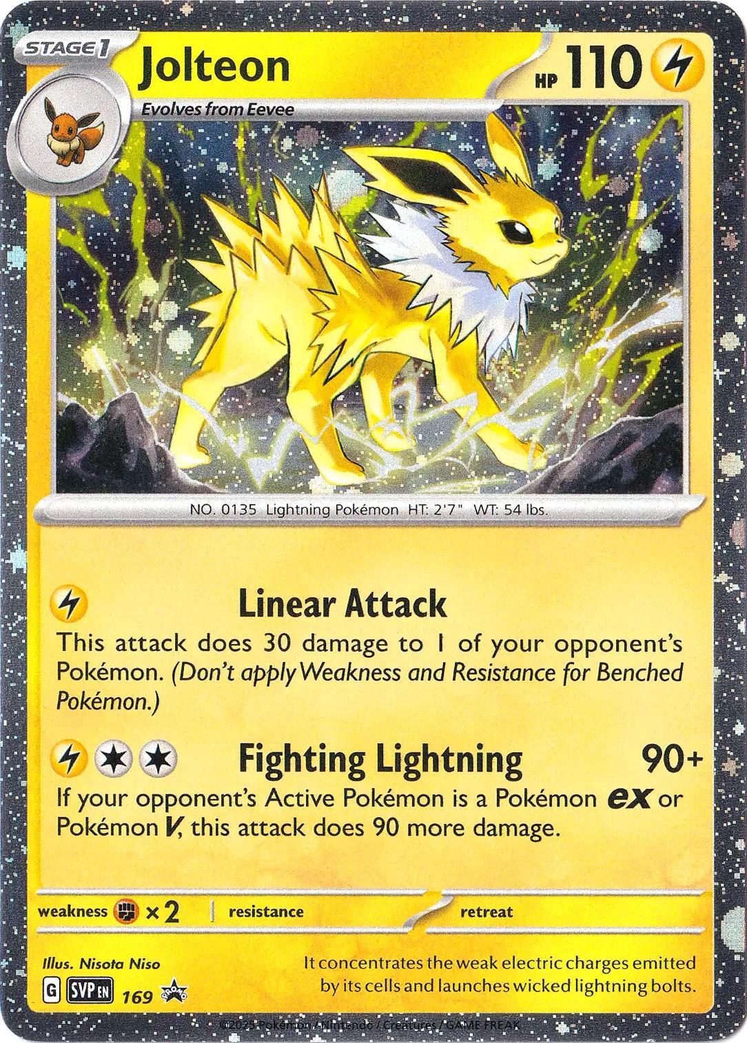 Jolteon (169) (Cosmos Holo) [Scarlet & Violet: Black Star Promos] | Exor Games New Glasgow