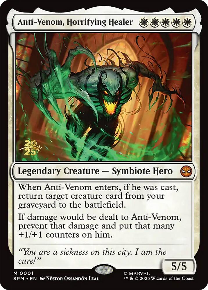 Anti-Venom, Horrifying Healer [Marvel's Spider-Man Prerelease Promos] | Exor Games New Glasgow