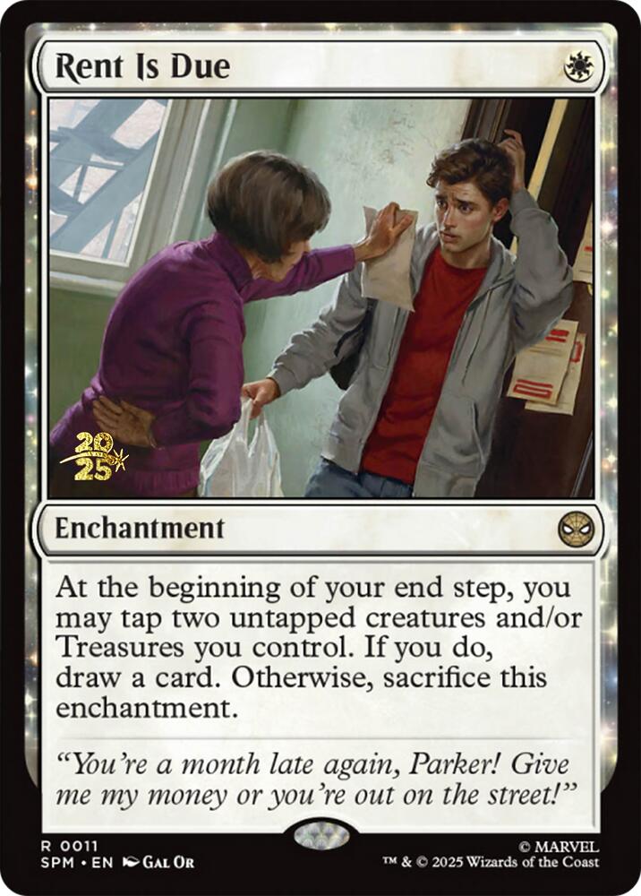 Rent Is Due [Marvel's Spider-Man Prerelease Promos] | Exor Games New Glasgow
