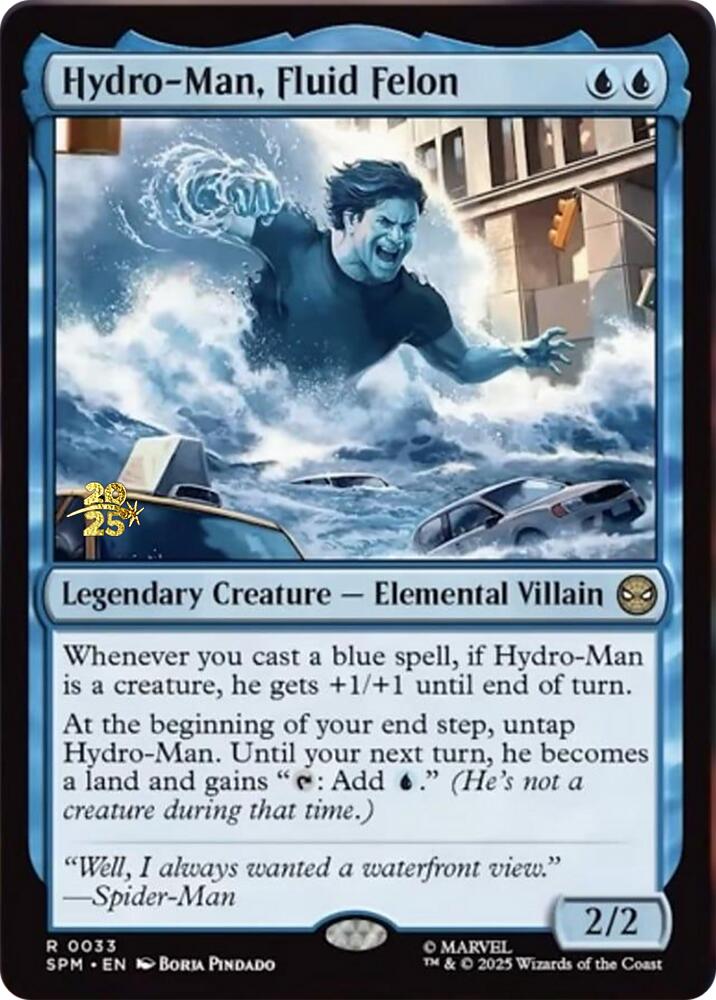 Hydro-Man, Fluid Felon [Marvel's Spider-Man Prerelease Promos] | Exor Games New Glasgow