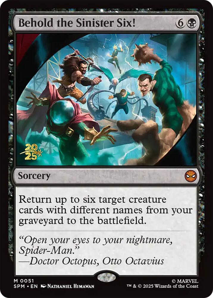 Behold the Sinister Six! [Marvel's Spider-Man Prerelease Promos] | Exor Games New Glasgow